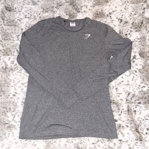 Gymshark Men's Grey Long Sleeve Shirt
